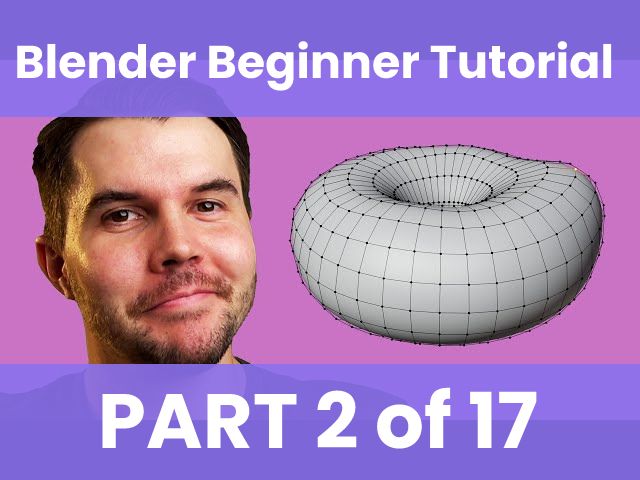 Blender 3 Beginner Tutorial - Object Editing Tutorial - Donut Part 2 ...