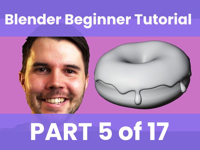 Blender 3 Beginner Tutorial - Sculpting Tutorial - Donut Part 5 - Nichetees